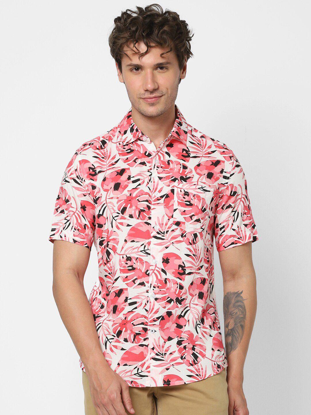 vastrado floral printed casual shirt