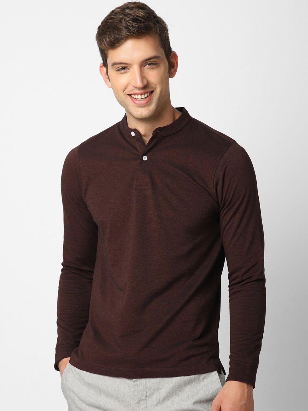 vastrado henley neck cotton t-shirt