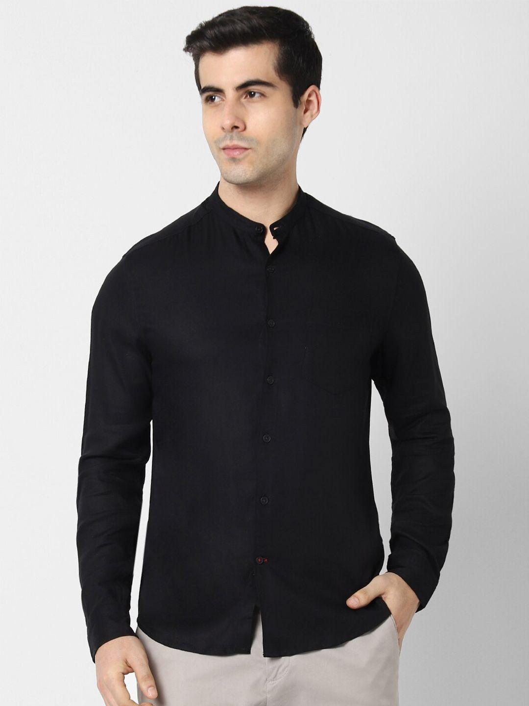 vastrado men black  casual shirt