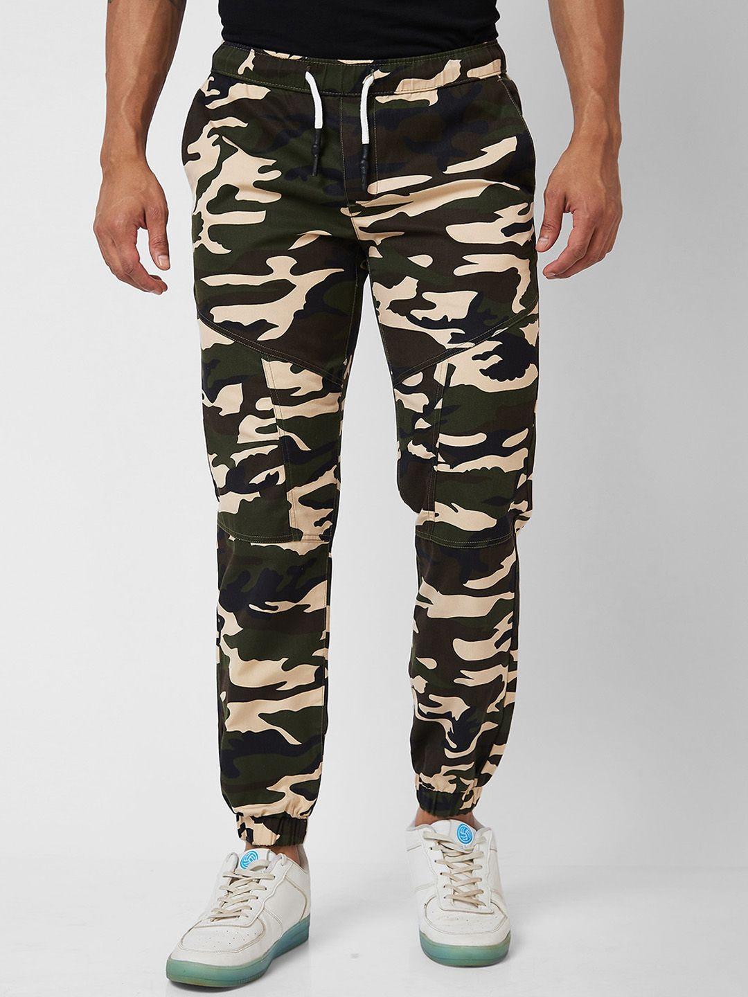 vastrado men classic camouflage printed cotton joggers