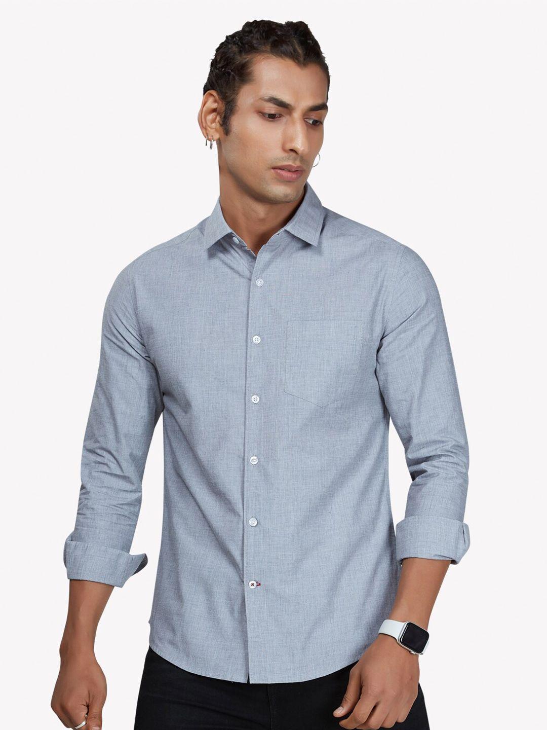 vastrado men grey casual shirt