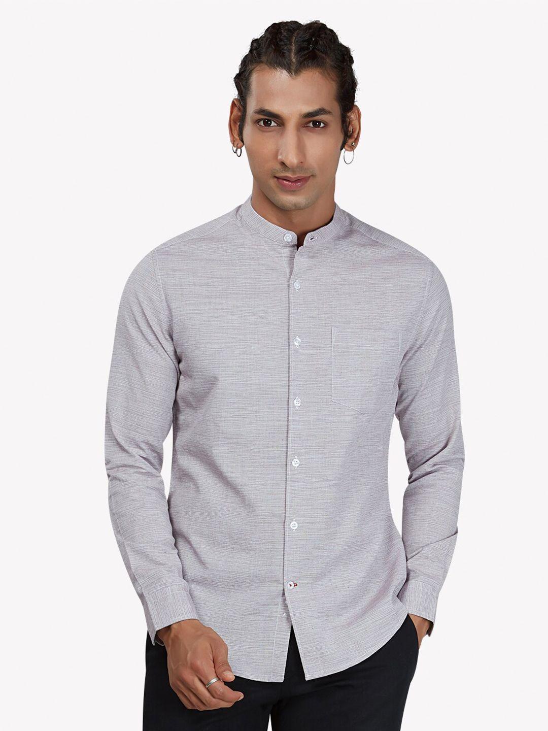 vastrado men grey casual shirt