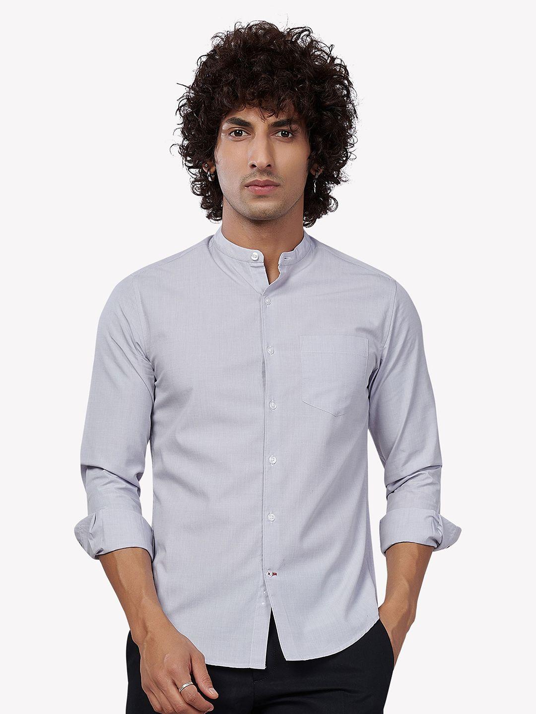 vastrado men grey casual shirt