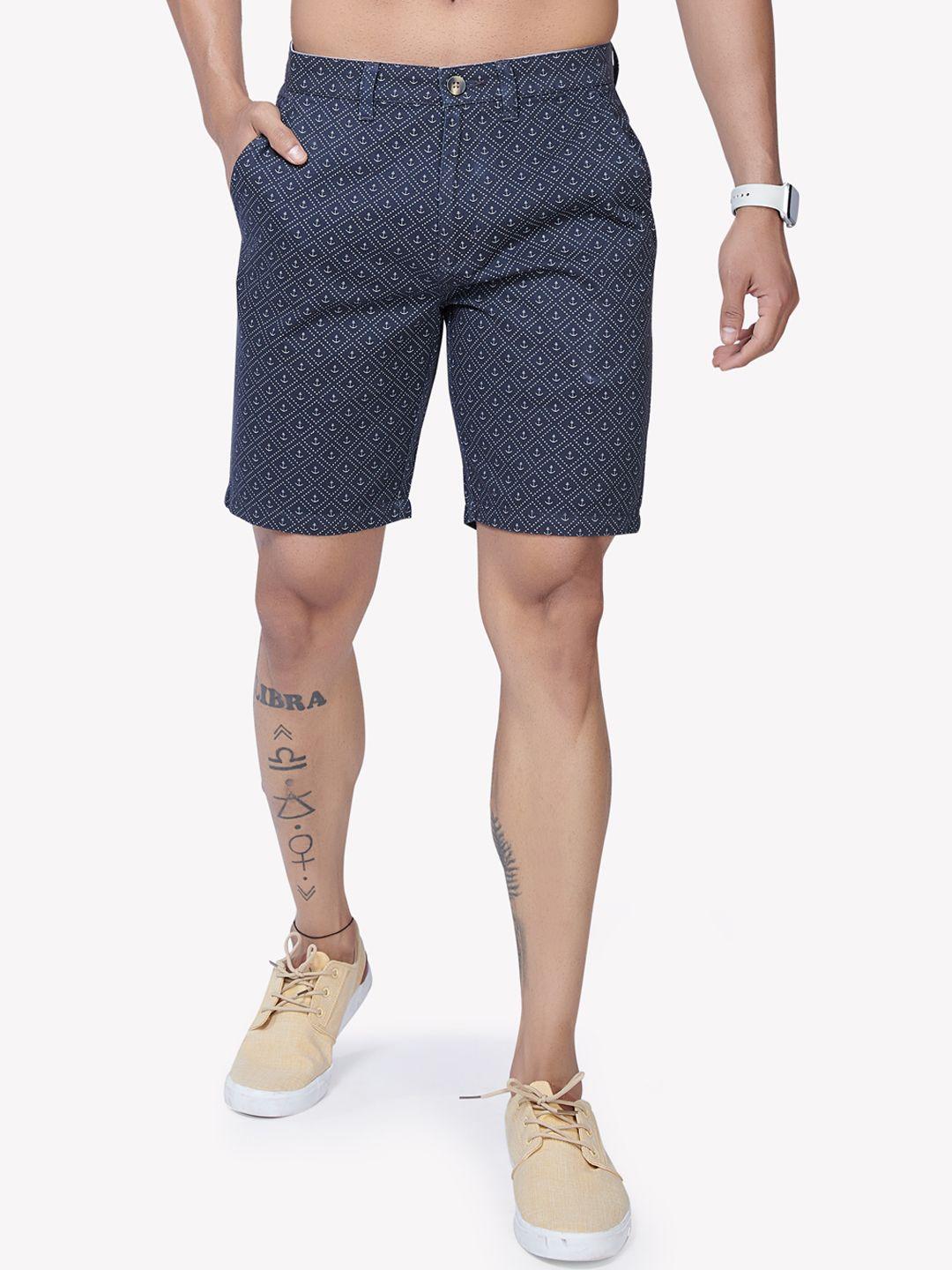vastrado men printed mid-rise shorts