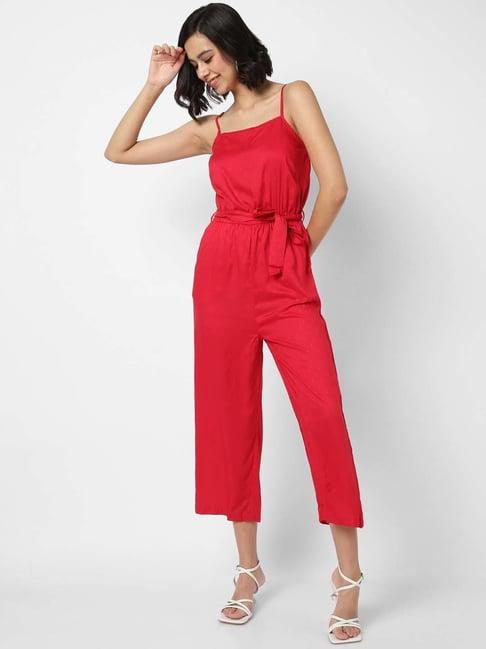 vastrado pink shoulder strap jumpsuit