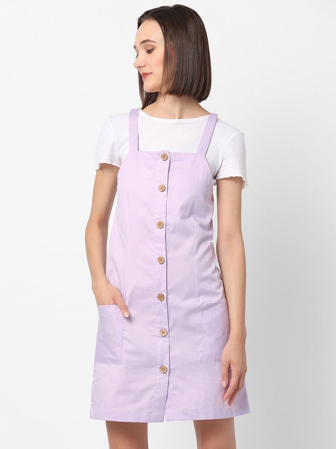 vastrado purple pinafore dress