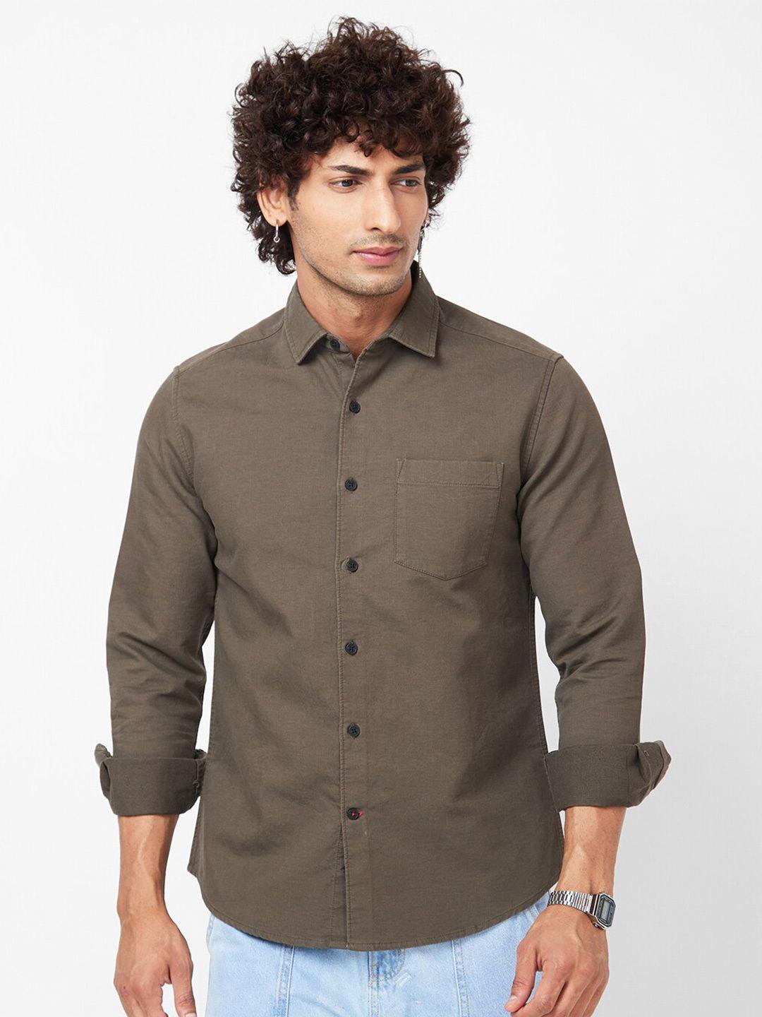 vastrado spread collar regular fit cotton casual shirt