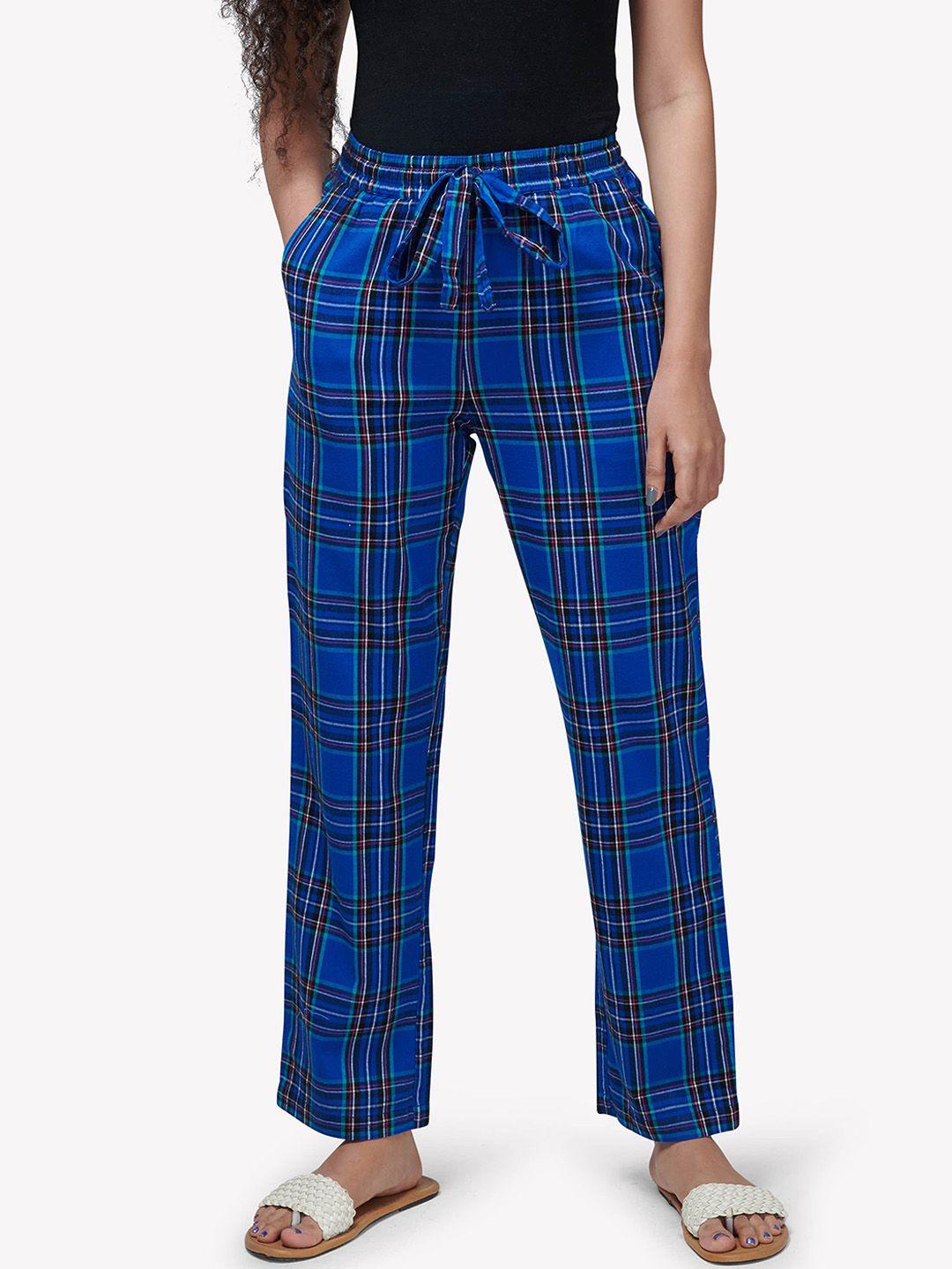 vastrado women checked lounge pants