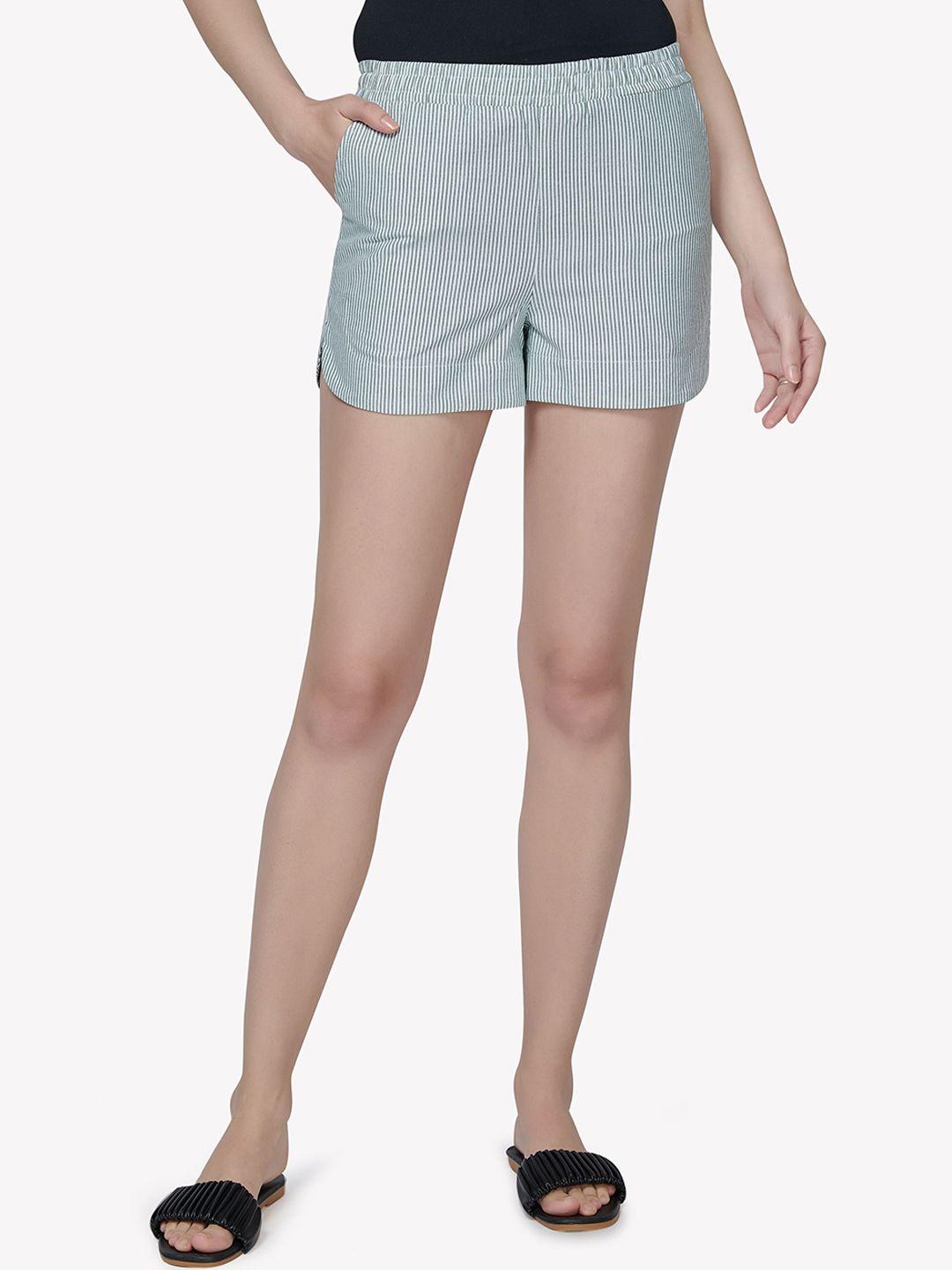 vastrado women green shorts