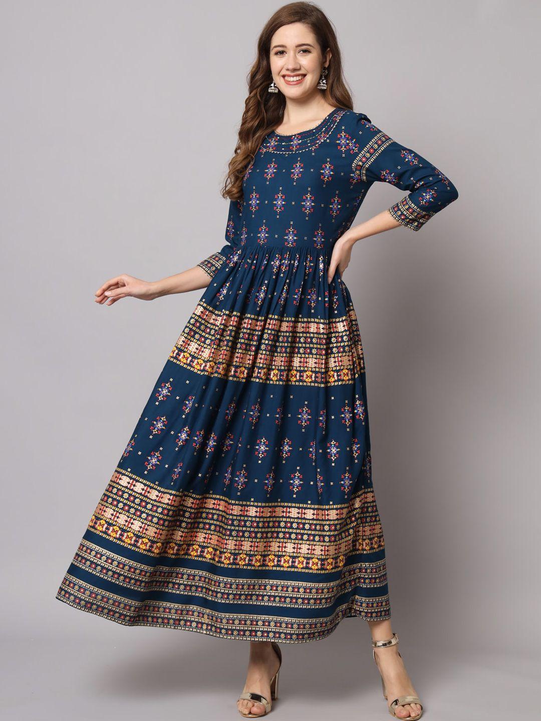vastralay ethnic motifs printed ethnic dress