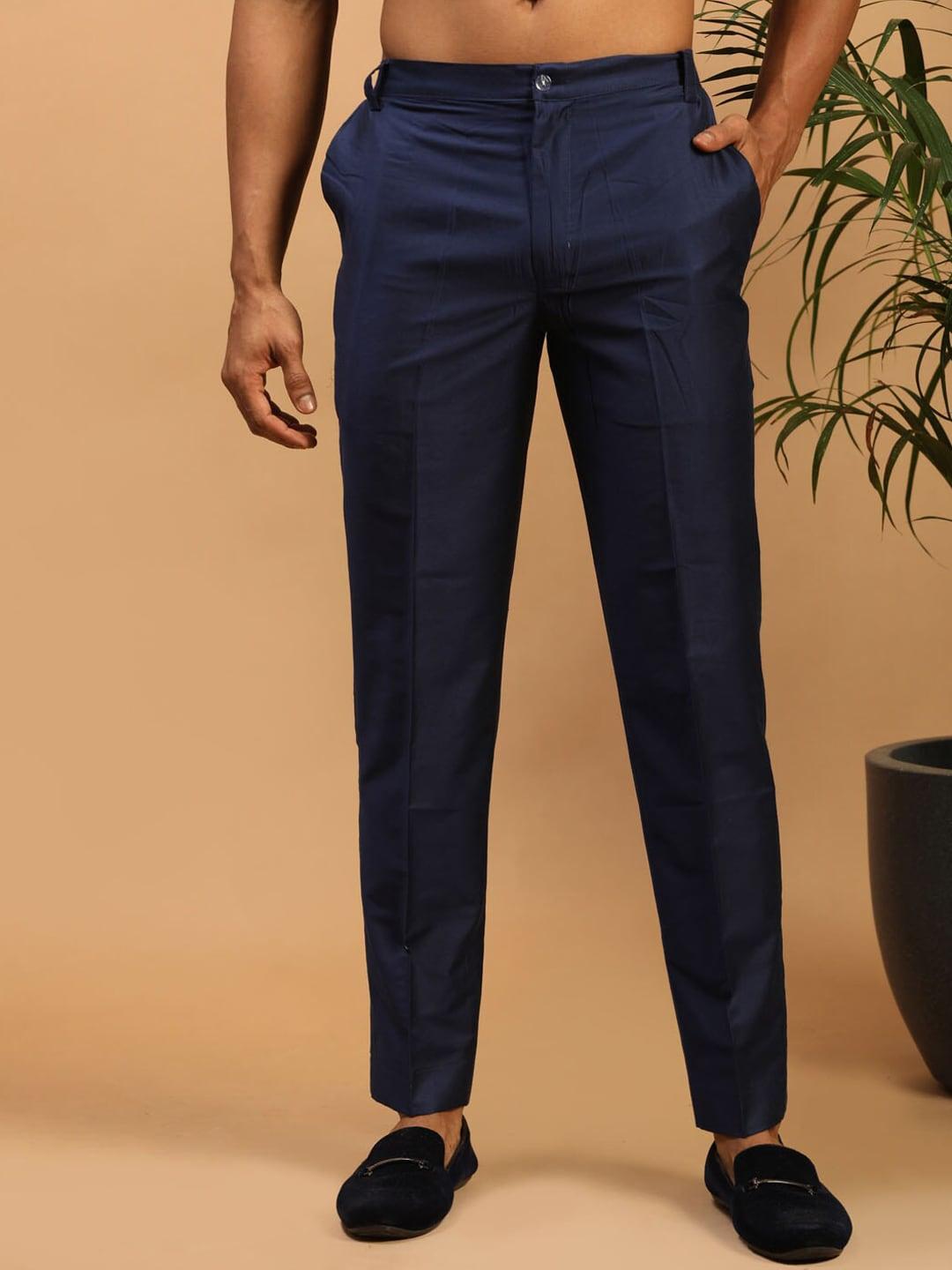 vastramay men navy blue pant style pyjama