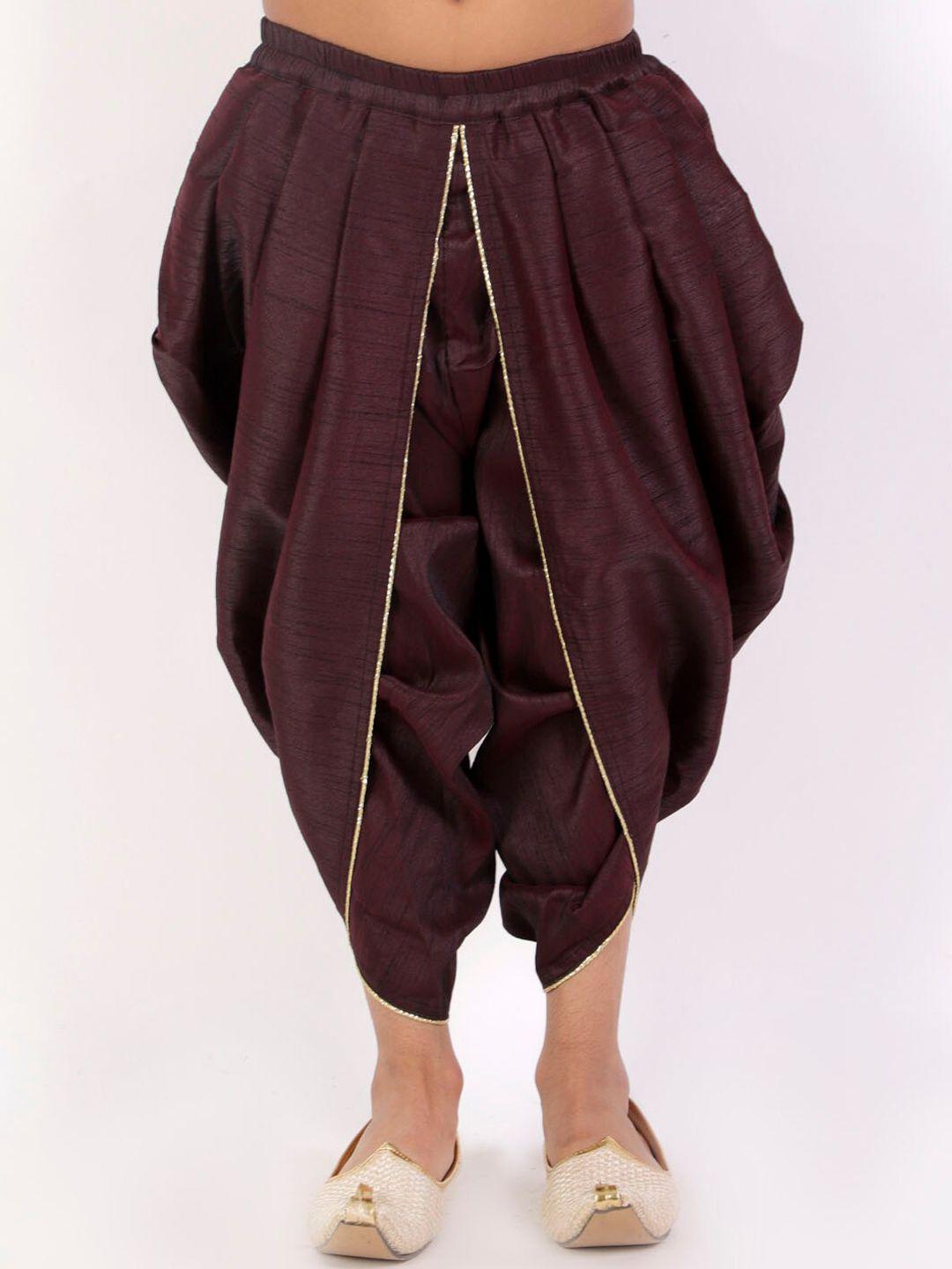 vastramay boys burgundy dhoti