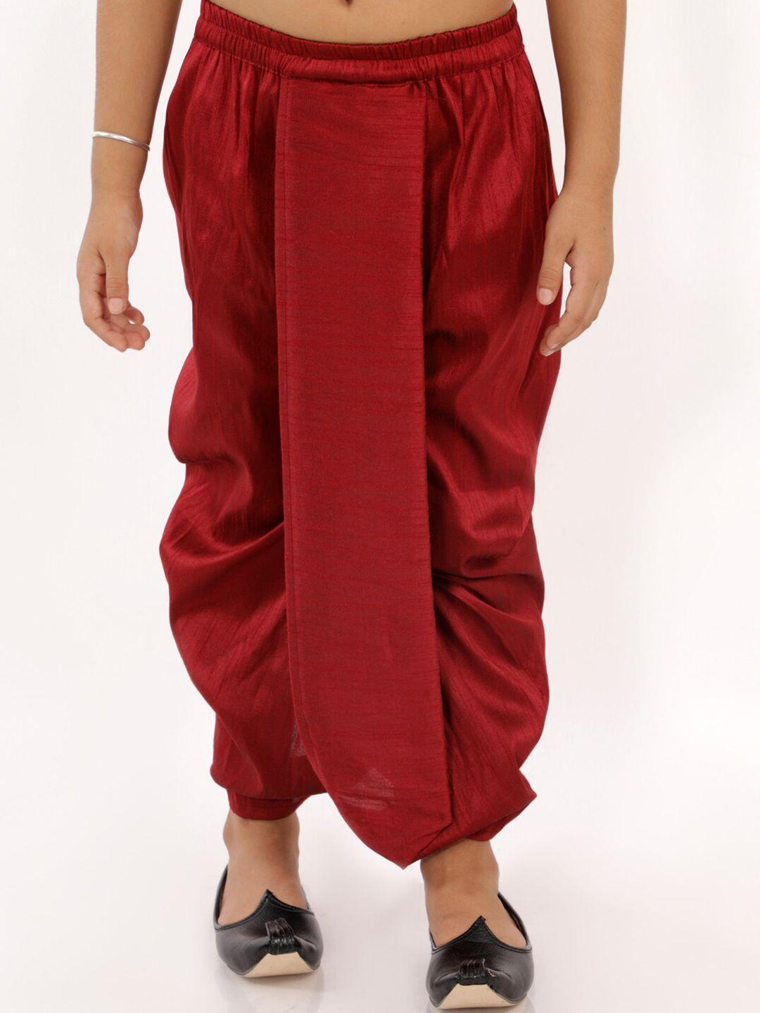 vastramay boys maroon traditional dhoti