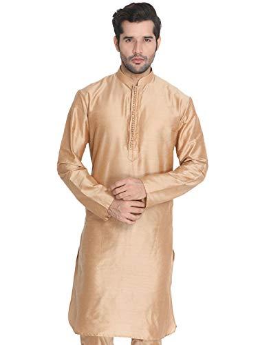 vastramay men's rose gold cotton silk blend kurta_vasmkpv001rg_42