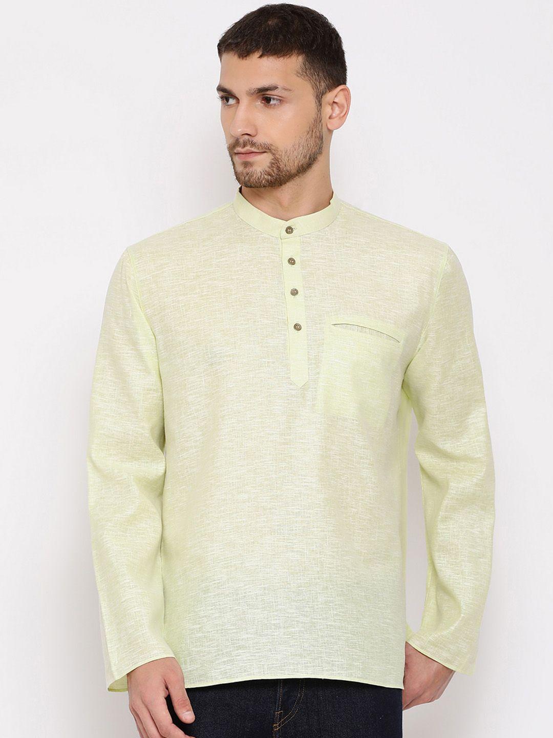 vastramay men green kurta