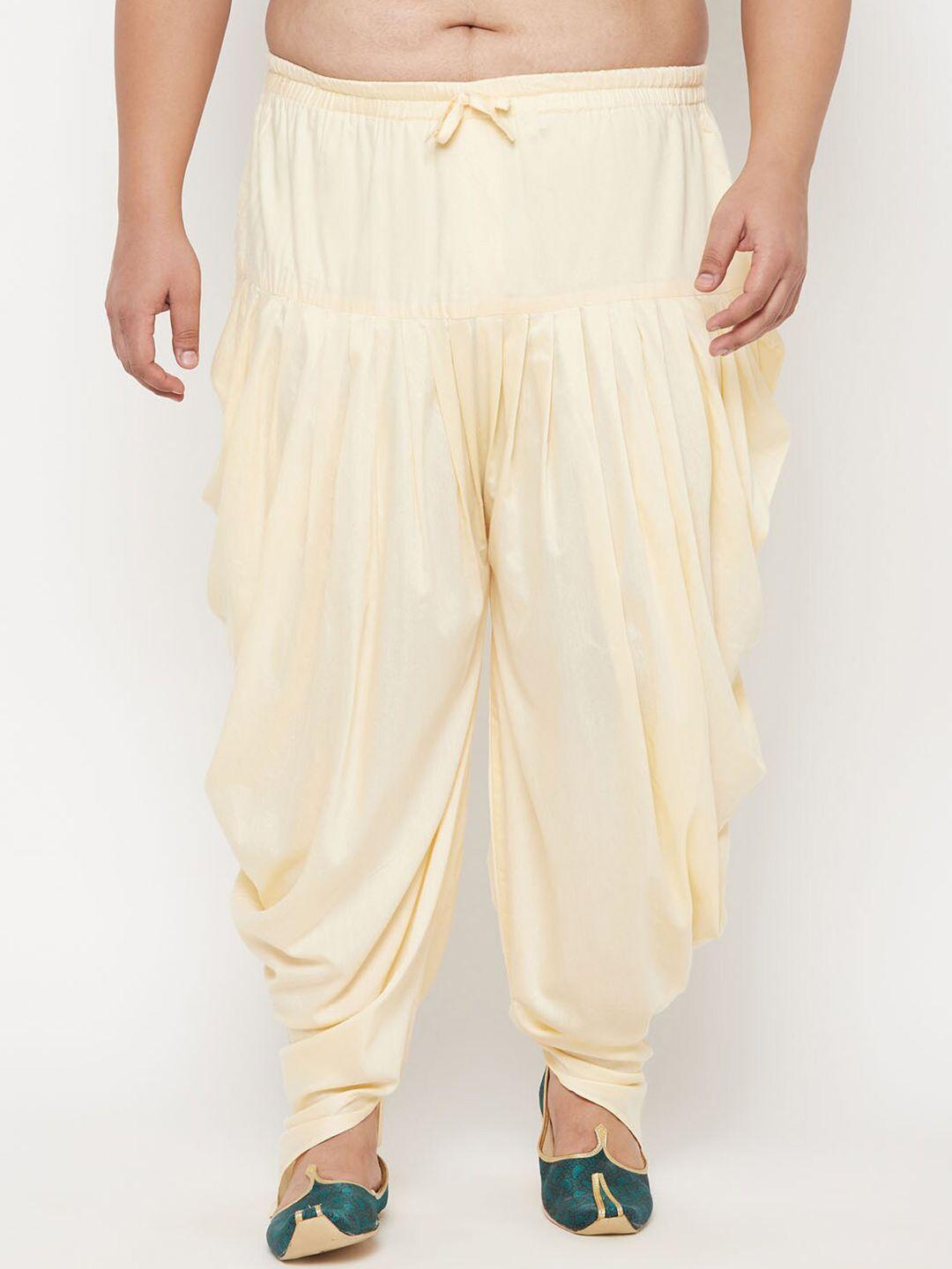 vastramay plus men plus size cowl dhoti pants