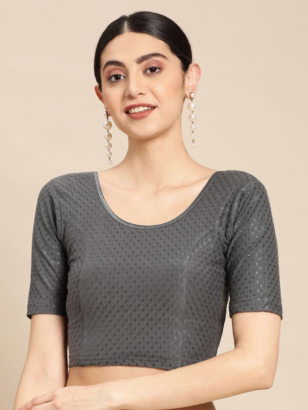 vastranand women stretchable saree blouse