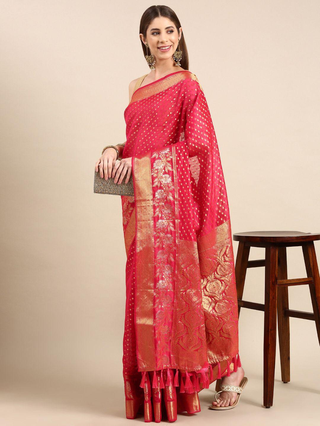 vastranand woven design zari tissue banarasi saree