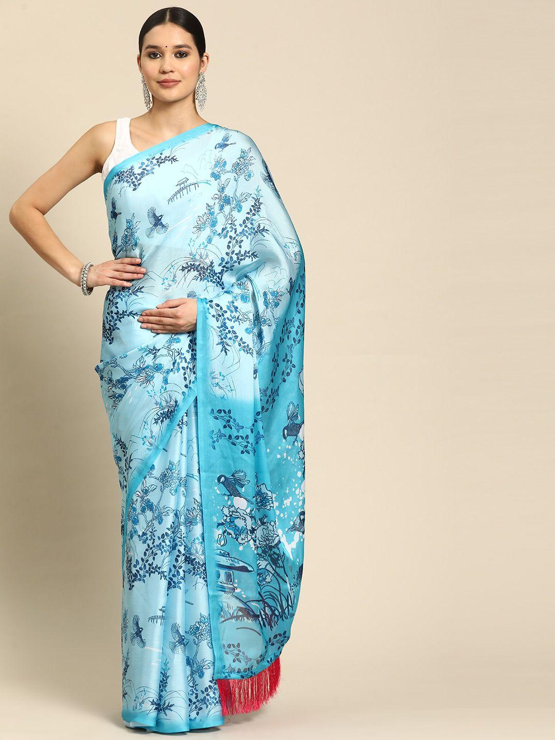 vastranand  floral pure chiffon saree