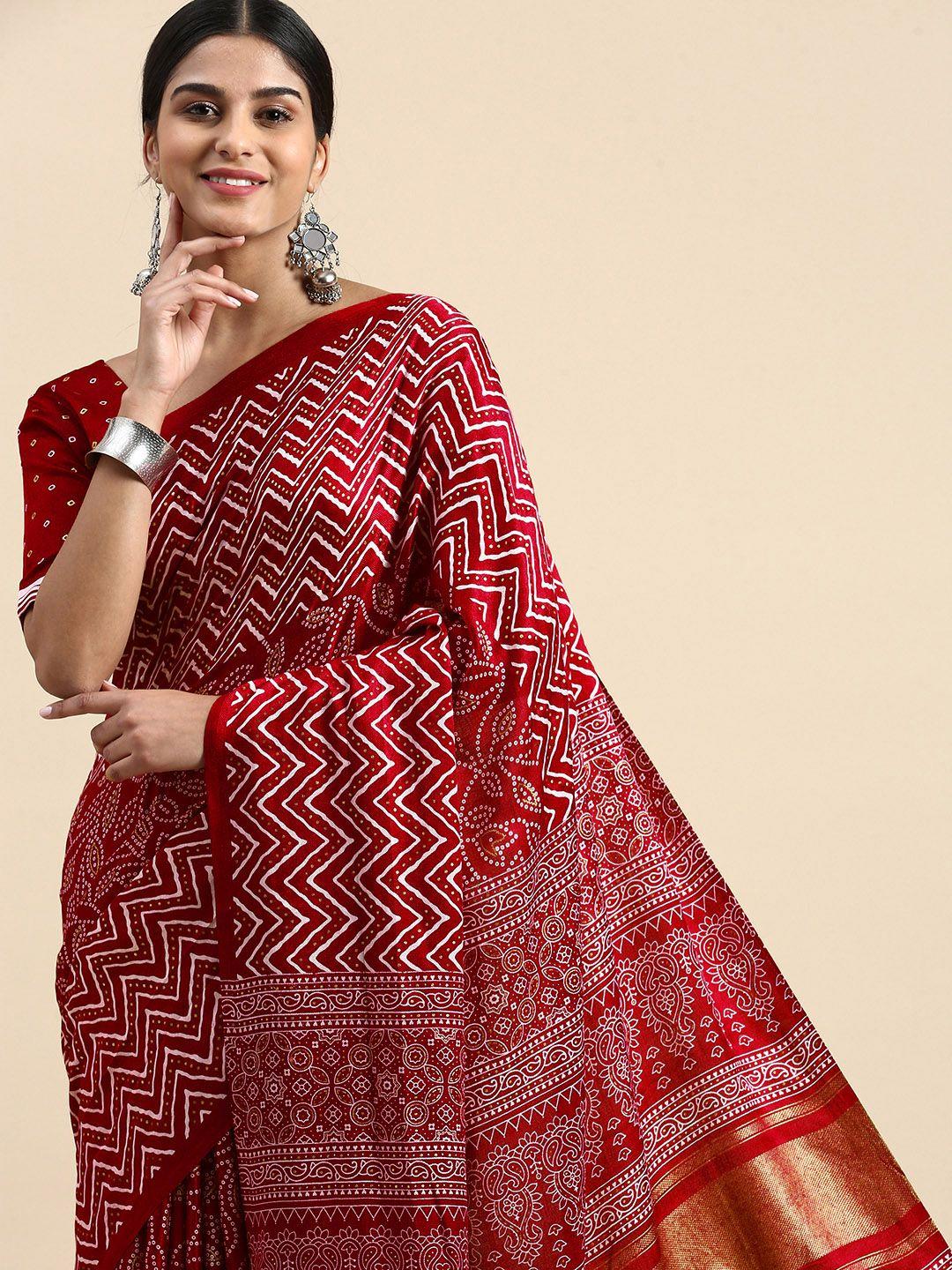 vastranand bandhani saree