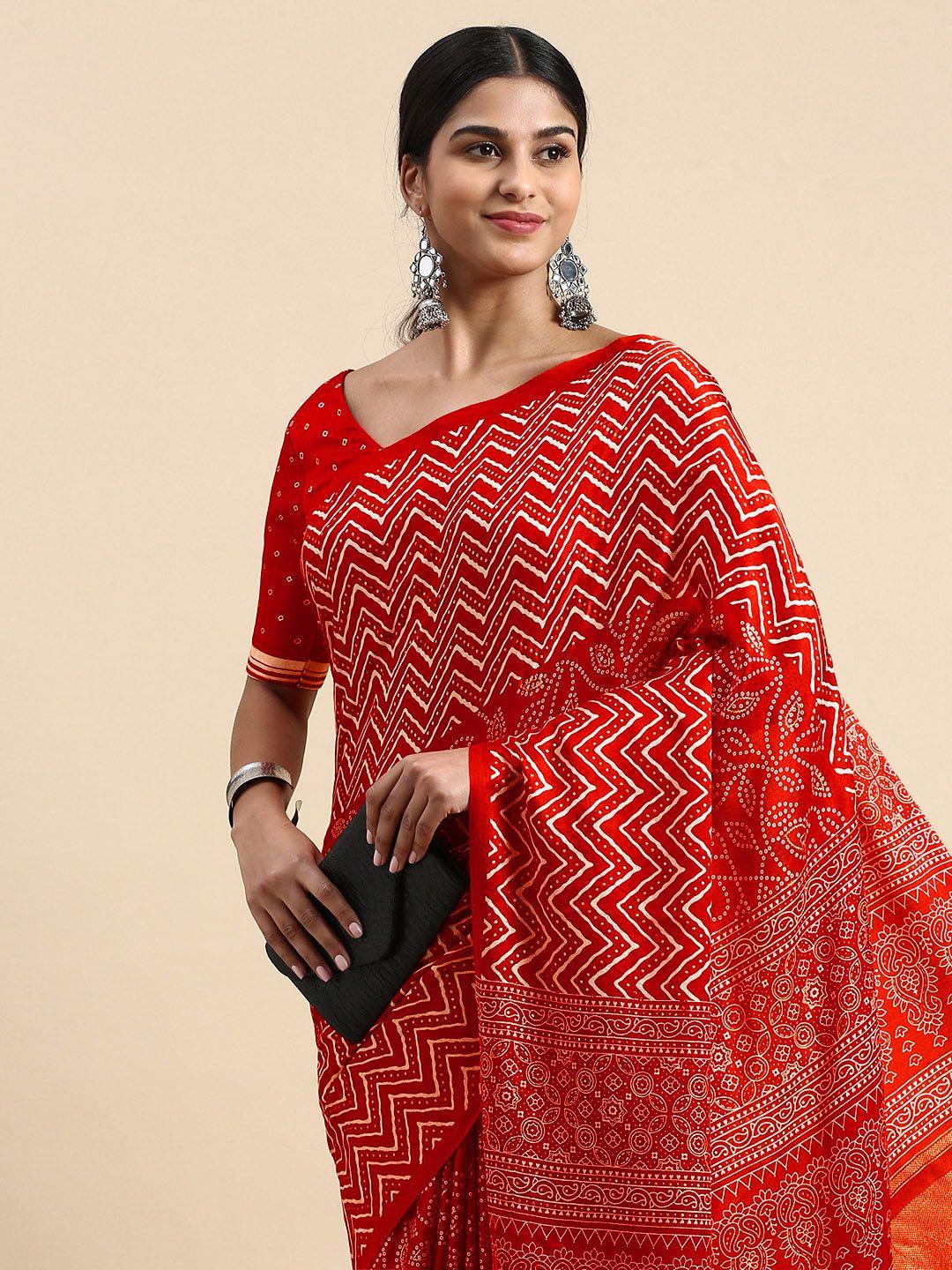 vastranand bandhani saree