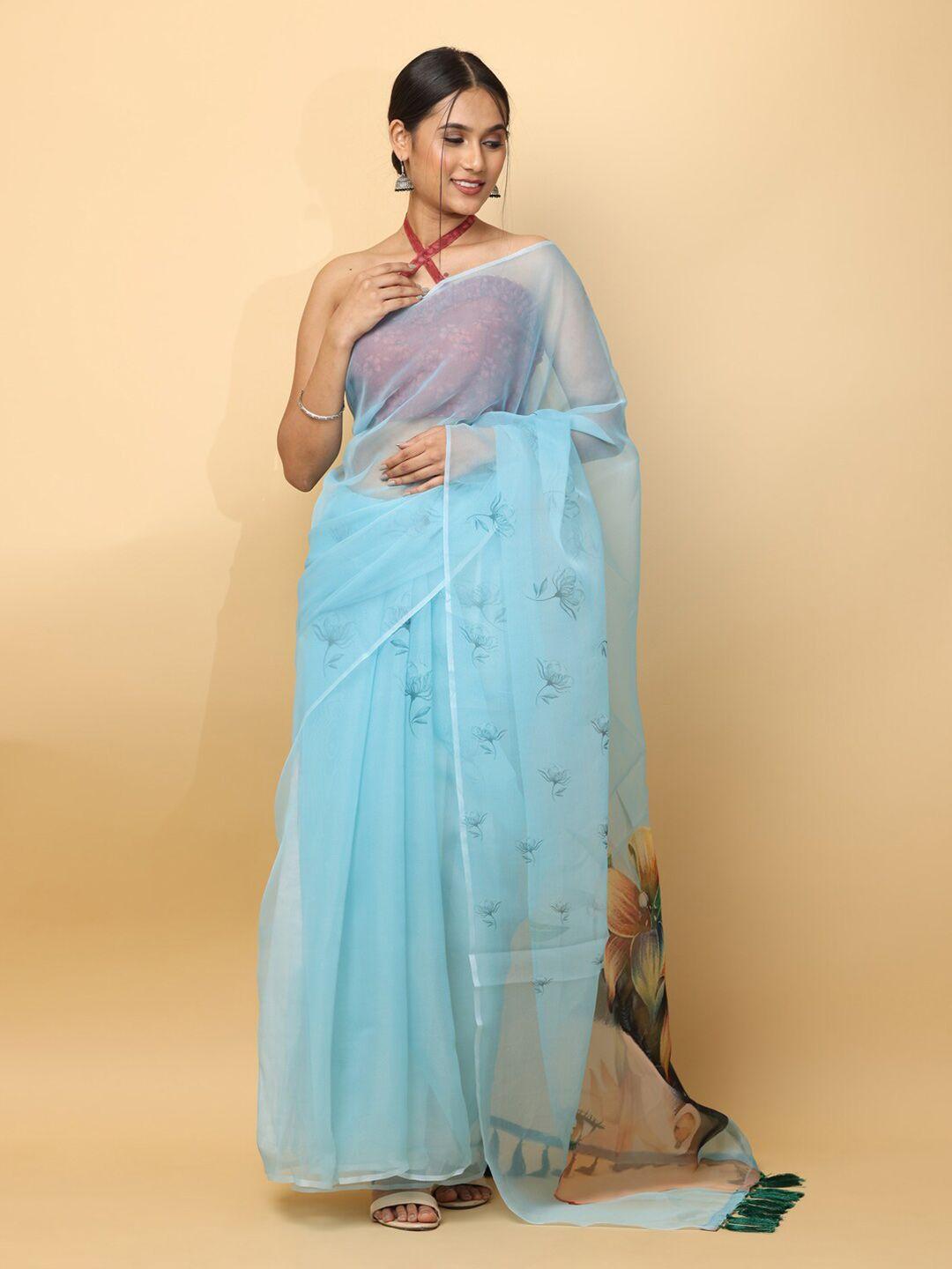 vastranand floral printed saree