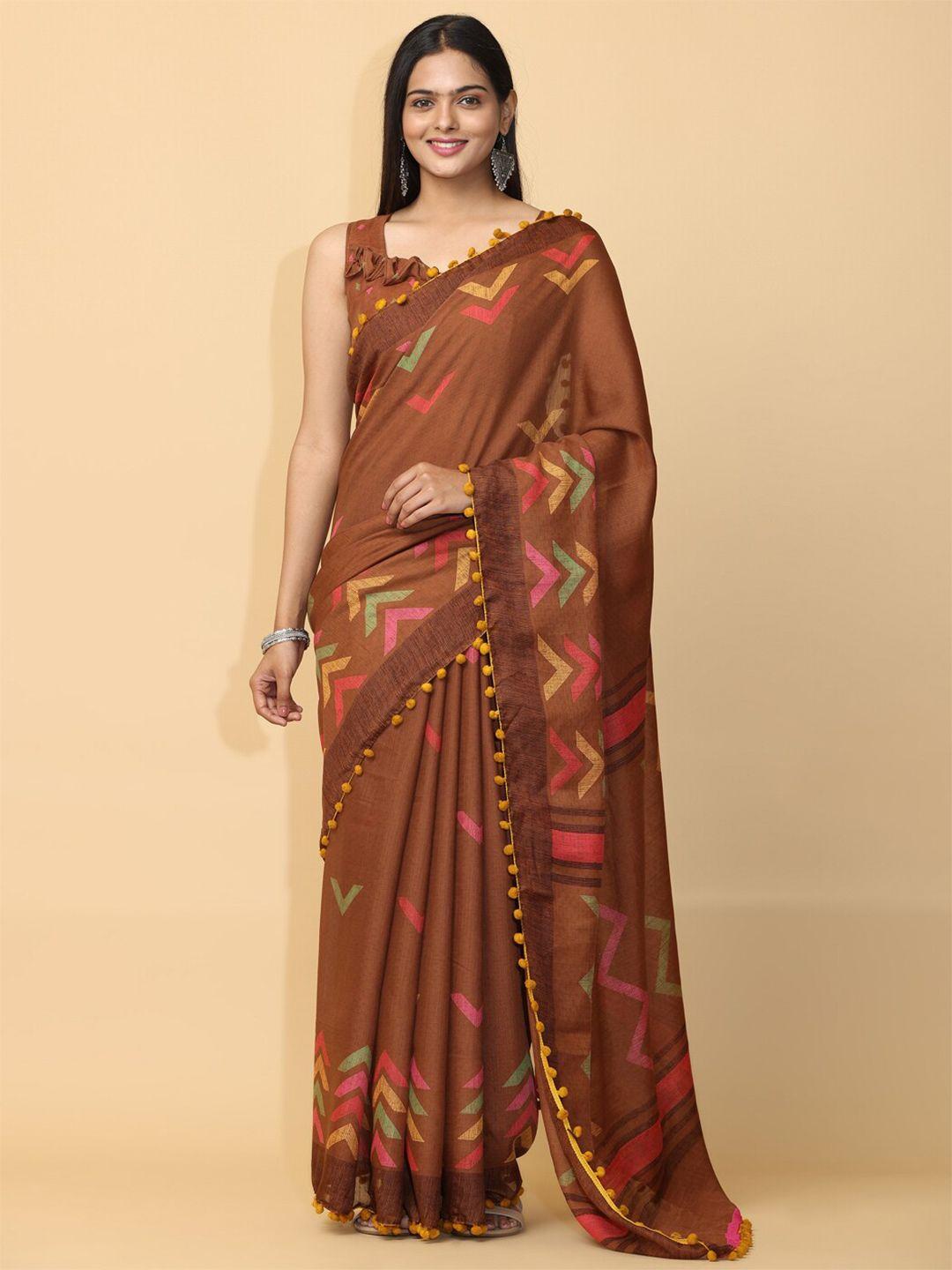 vastranand geometric printed saree