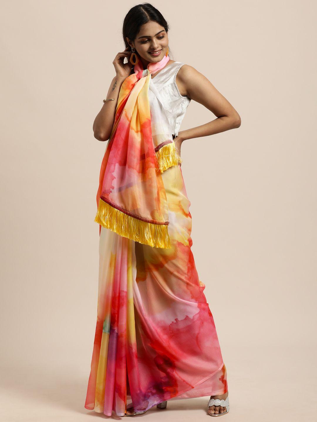 vastranand multicoloured pure silk saree