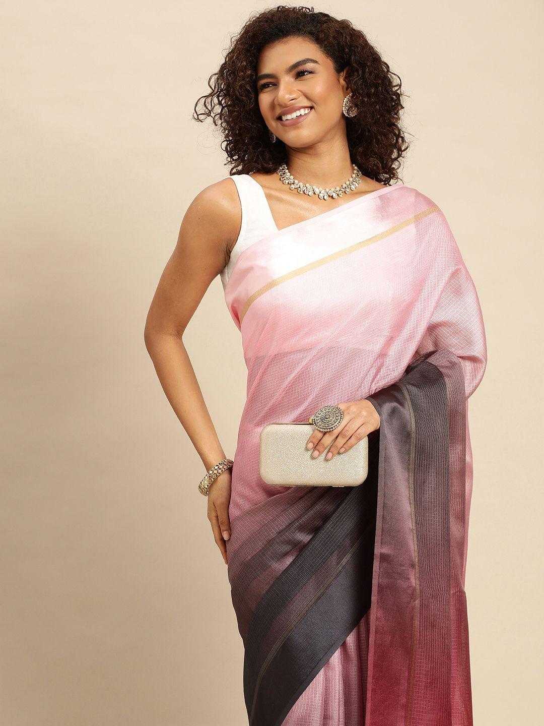 vastranand tie and dye art silk kota saree