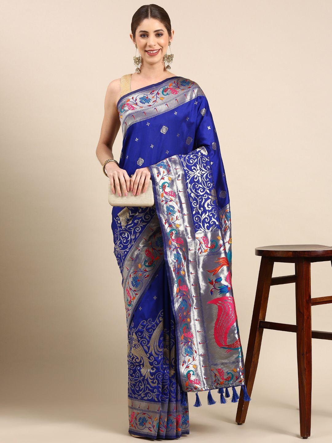 vastranand woven design ethnic motifs zari banarasi saree