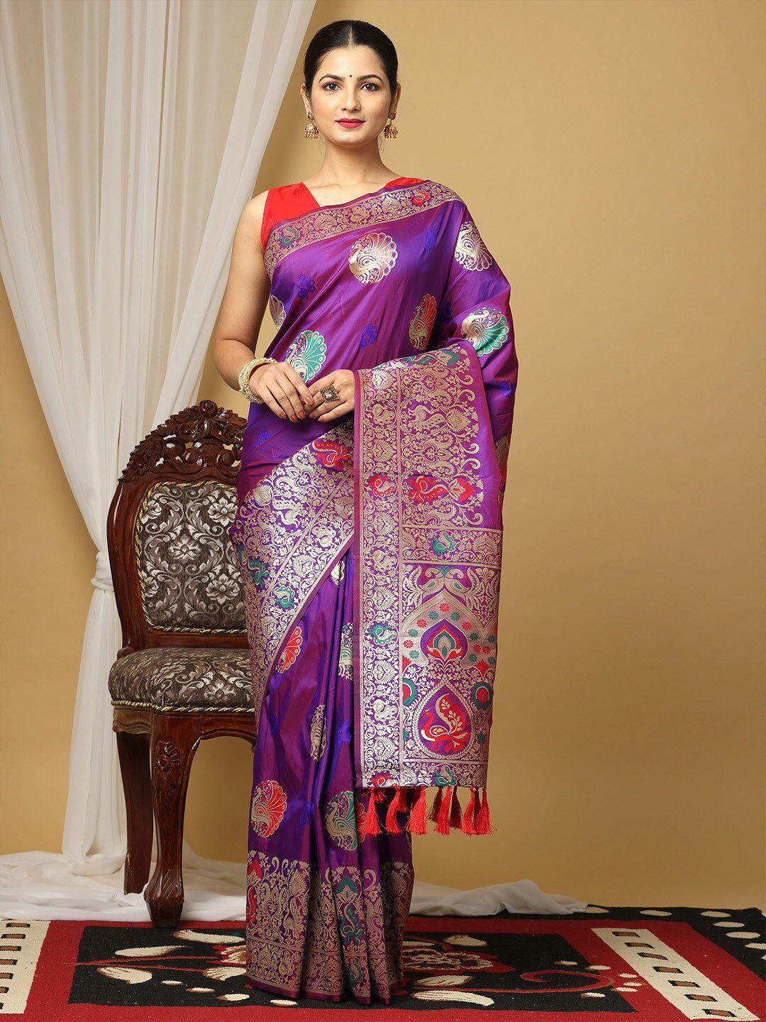 vastranand woven design zari banarasi saree