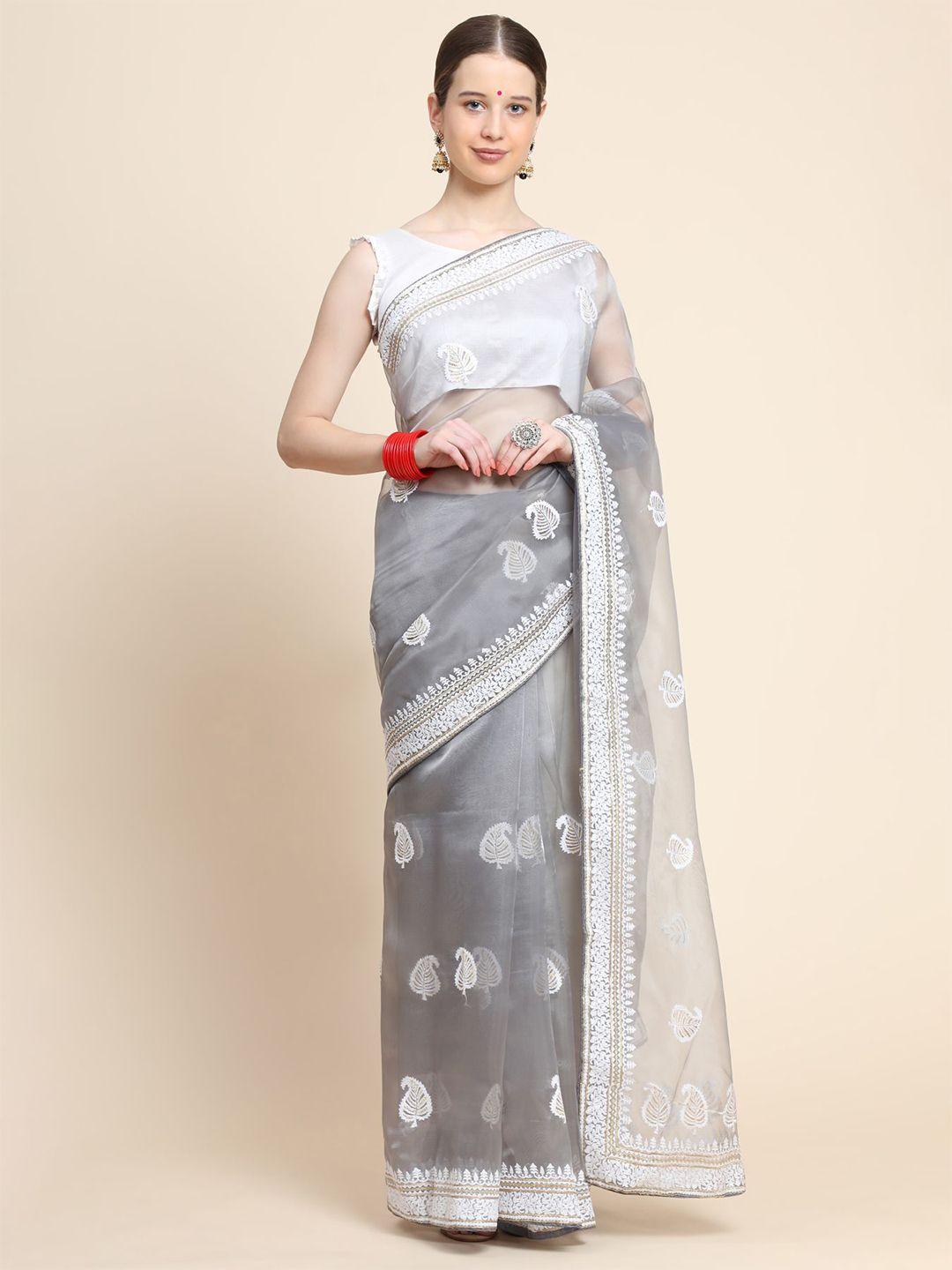 vastrasky global floral printed saree