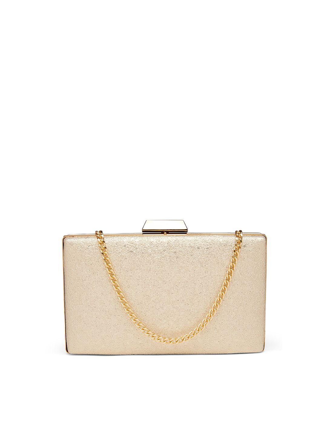 vdesi gold-toned solid clutch