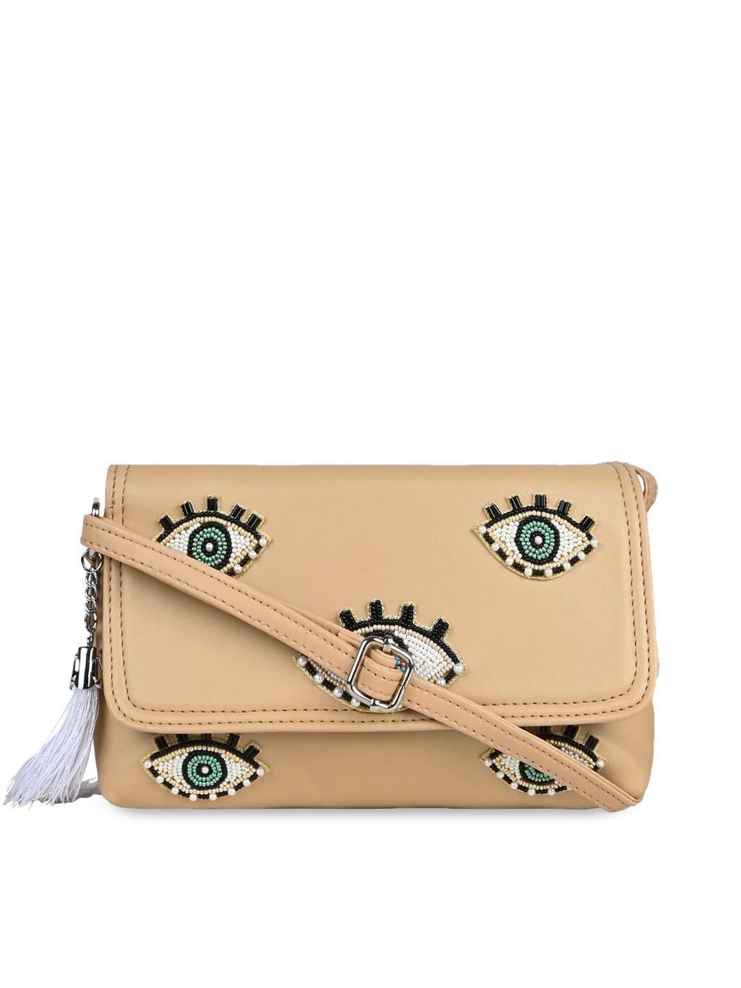 vdesi embellished structured sling bag