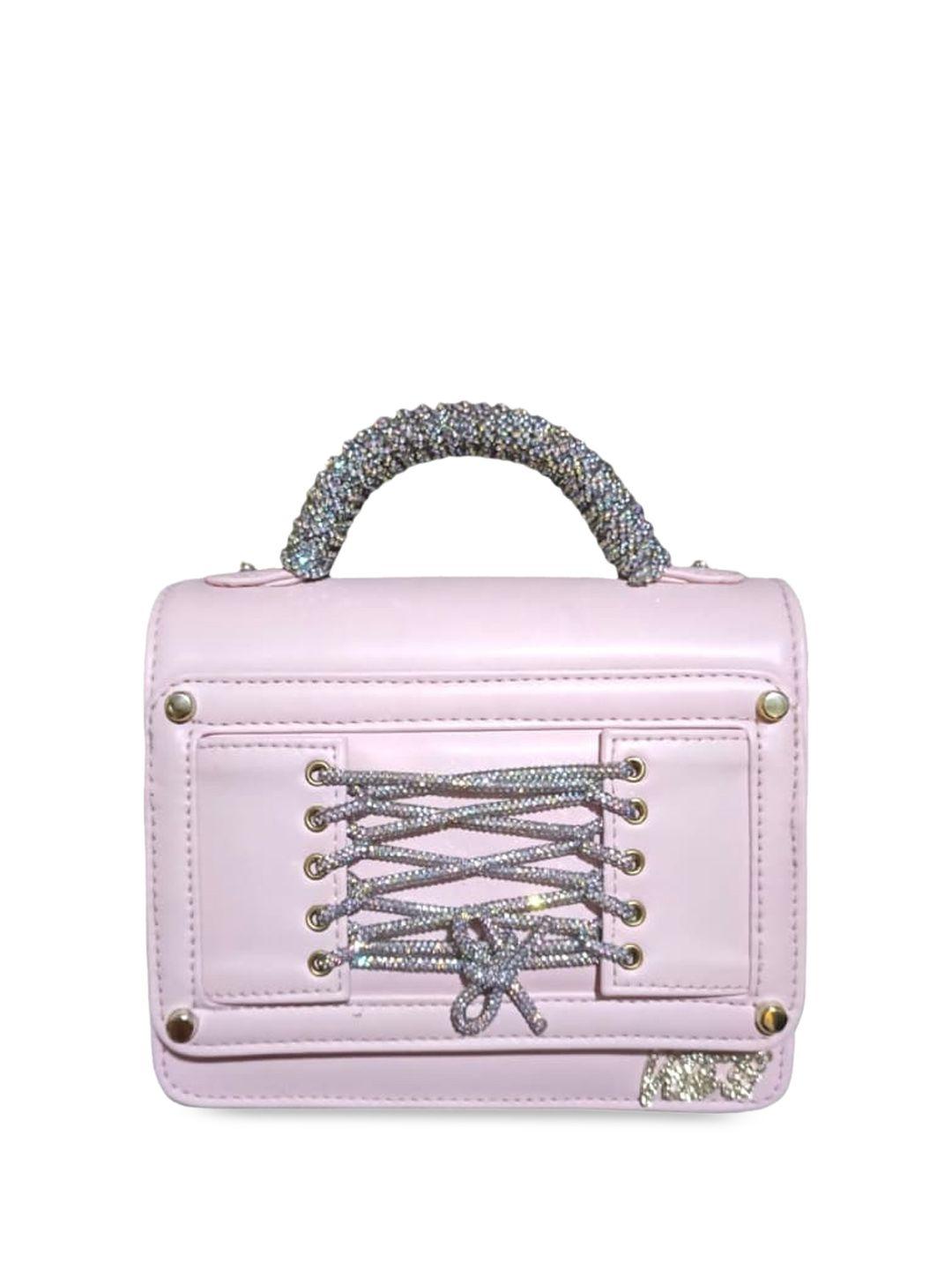 vdesi pink animal pu structured satchel