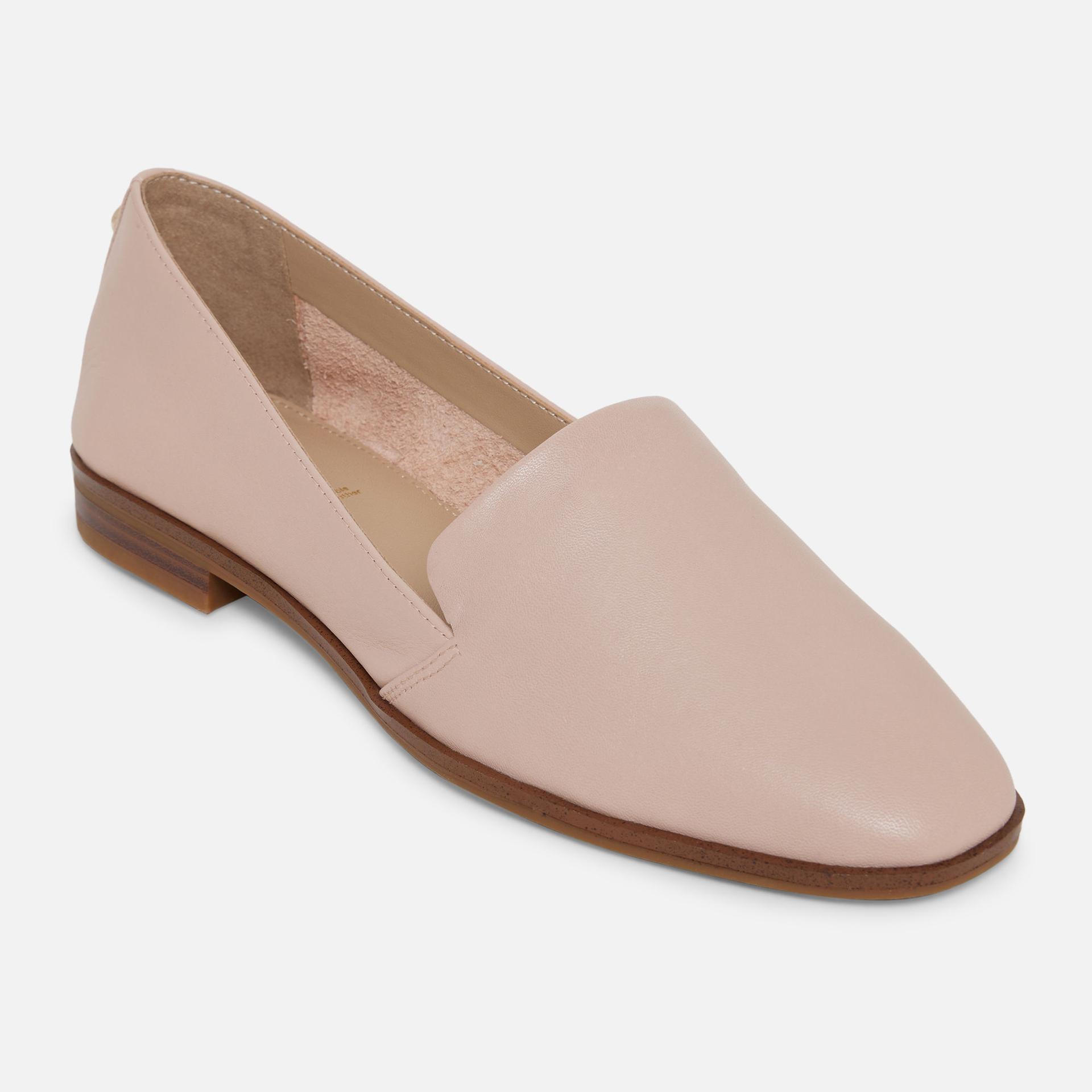 veadith solid pink loafers