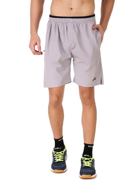 vector x grey regular fit shorts