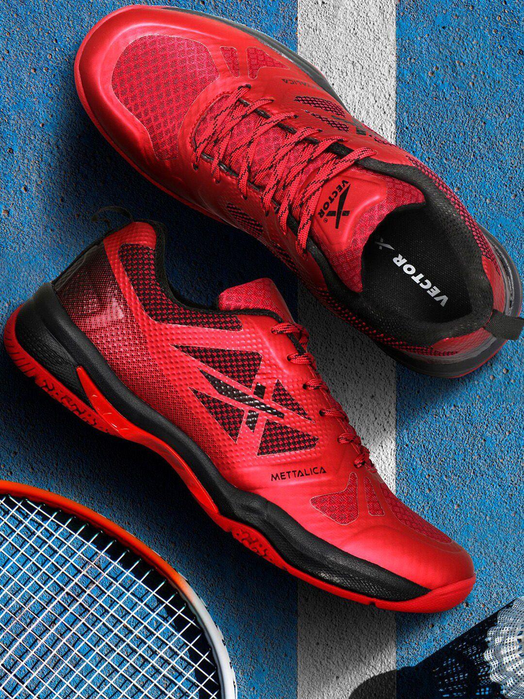 vector x unisex mettalica mesh non-marking badminton shoes