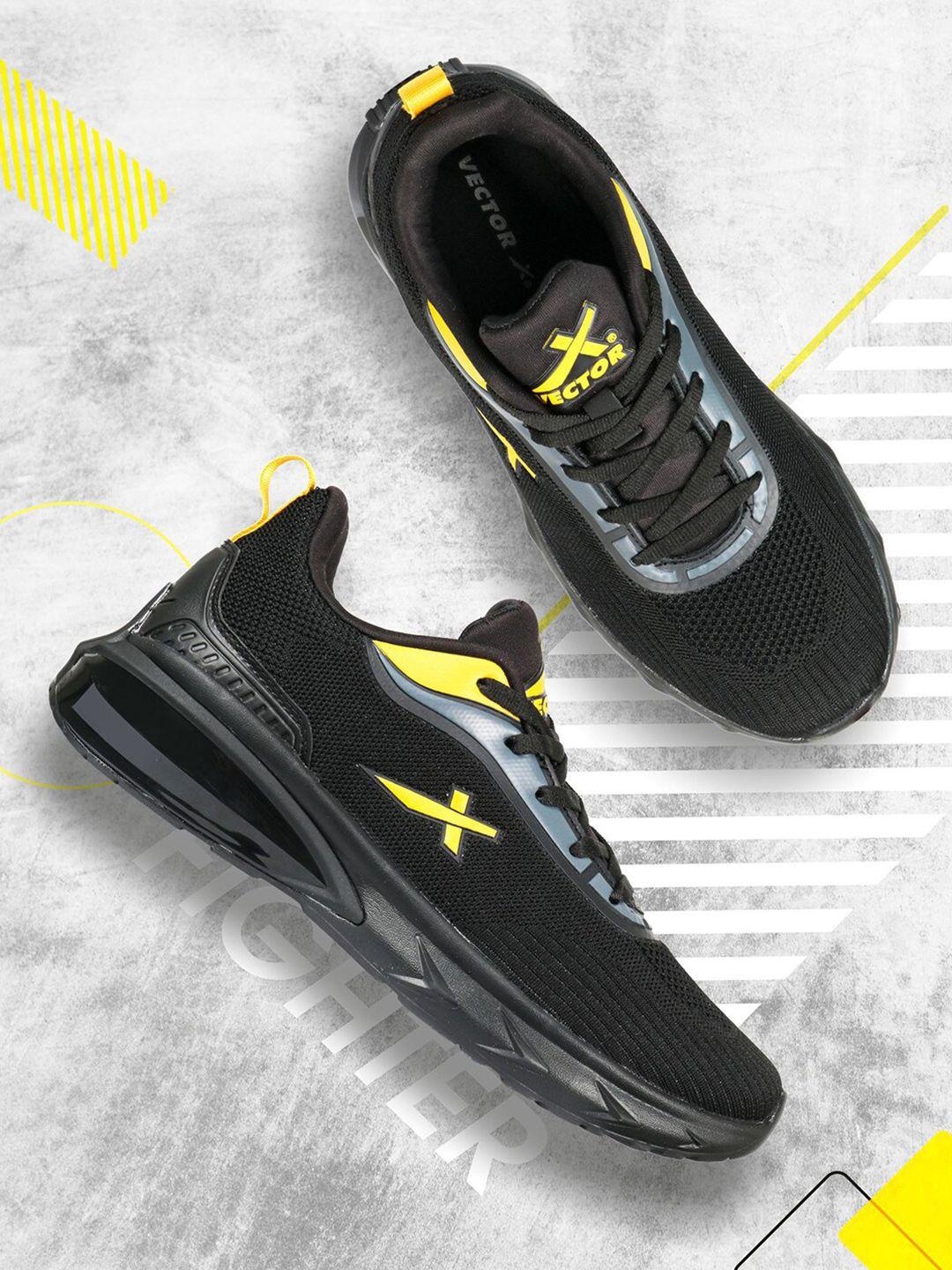 vector x unisex textured lace-up running shoes