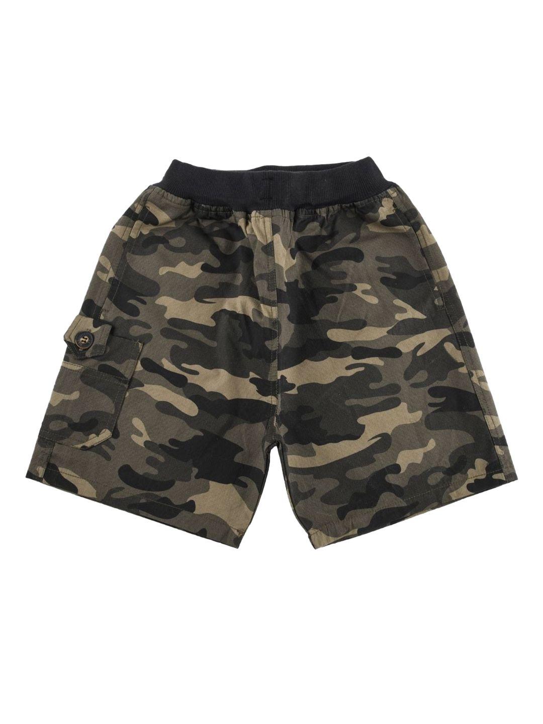 vedana-boys-brown-&-green-camouflage-printed-shorts