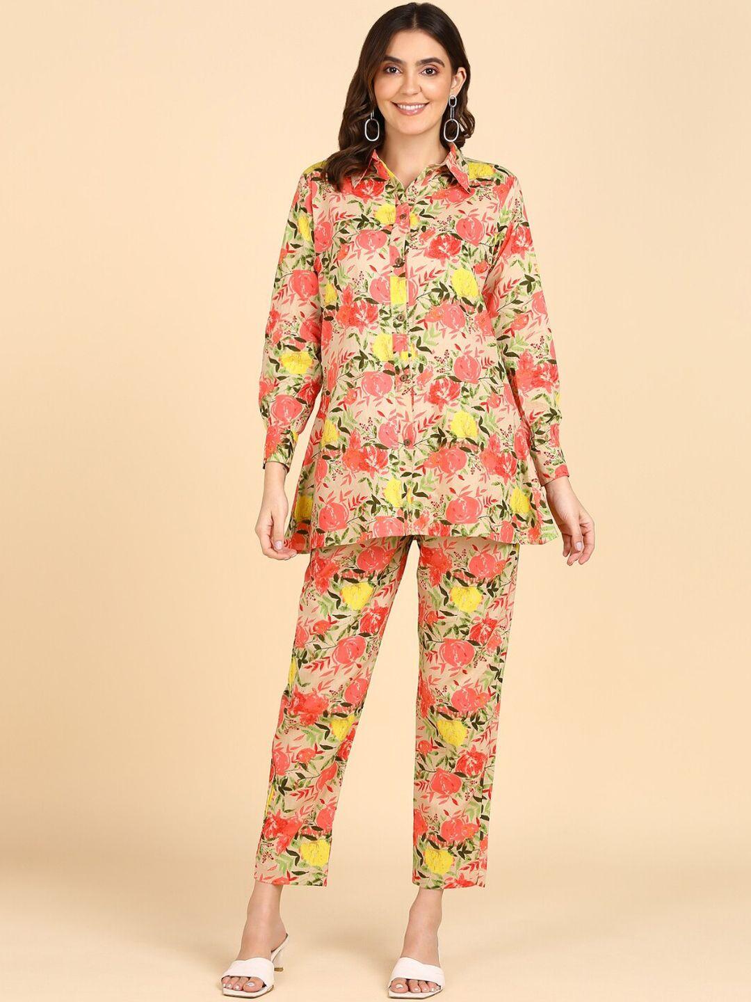 vedana floral printed shirt & trouser
