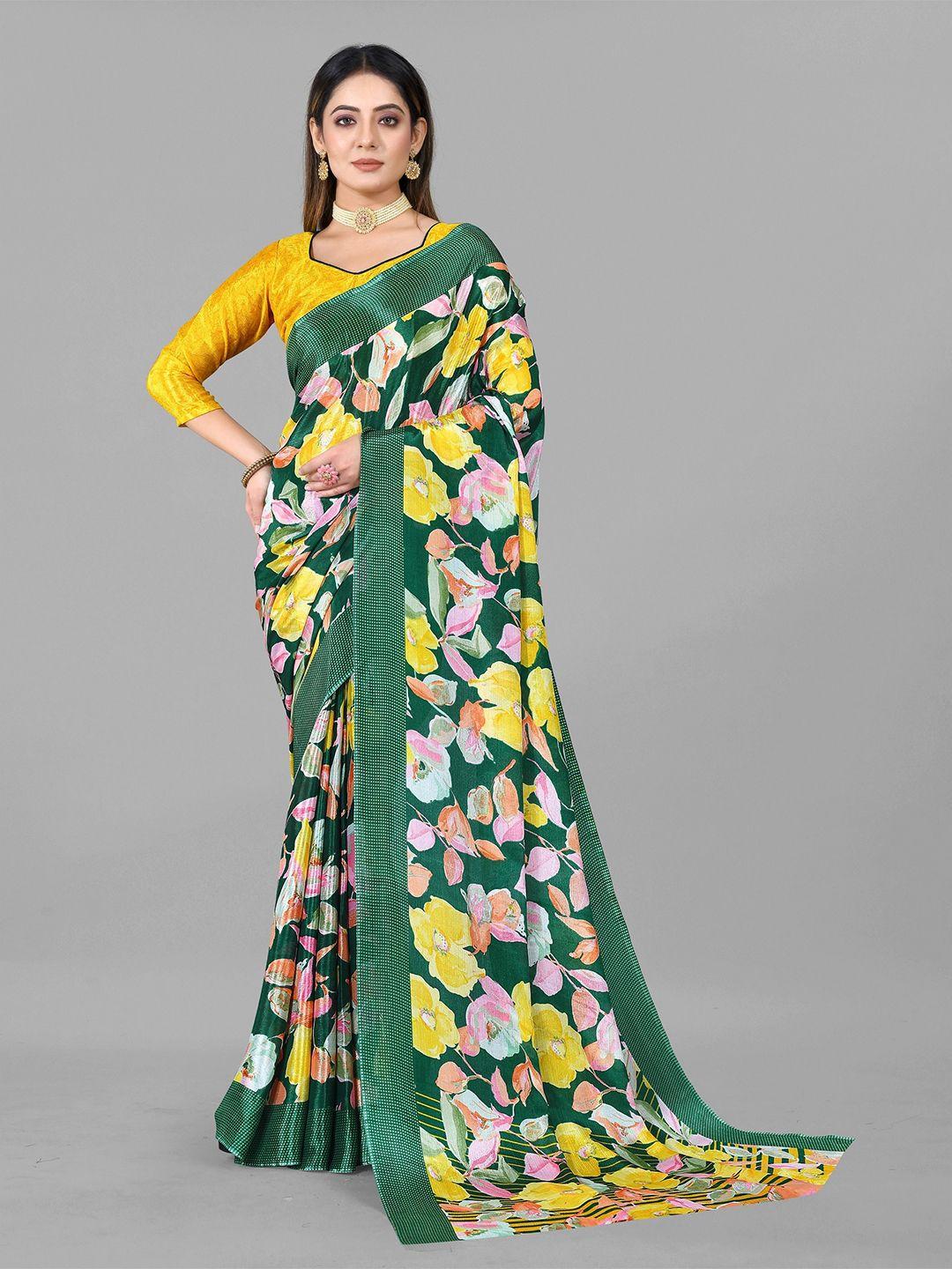 vedant vastram floral printed designer saree