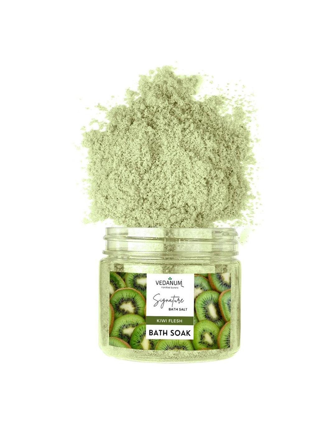 vedanum aromatic kiwi fruit bath salt for skin nourishment - 200 gm