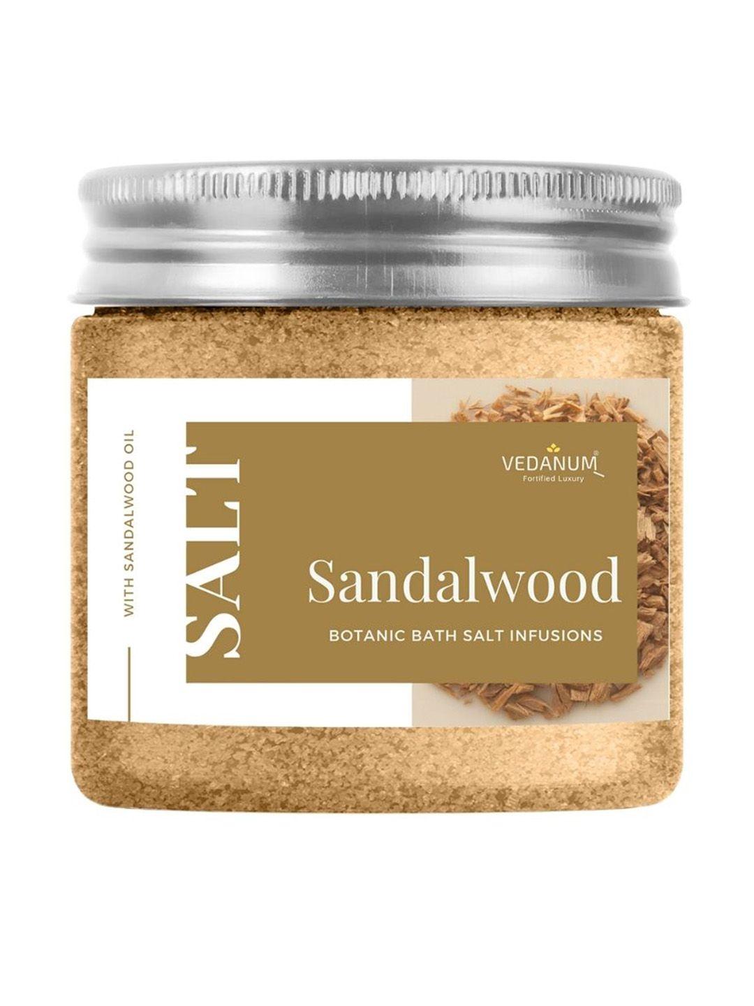 vedanum fortified luxury botanic bath salt infusions 200 gm - sandalwood