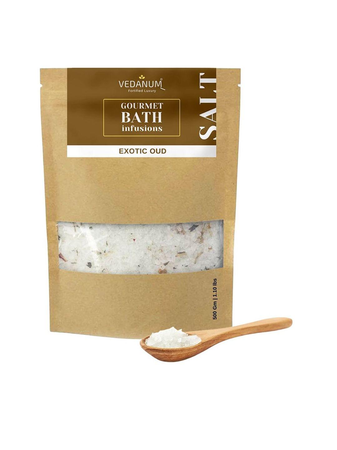 vedanum gourmet bath infusions aroma bath salt 500 gm - exotic oud