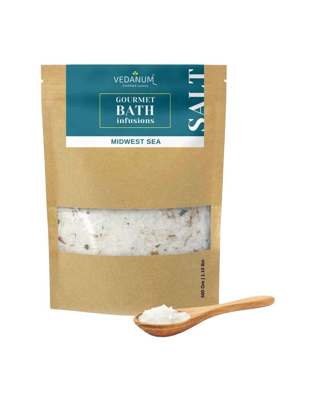 vedanum gourmet bath infusions aroma bath salt 500 gm - midwest sea