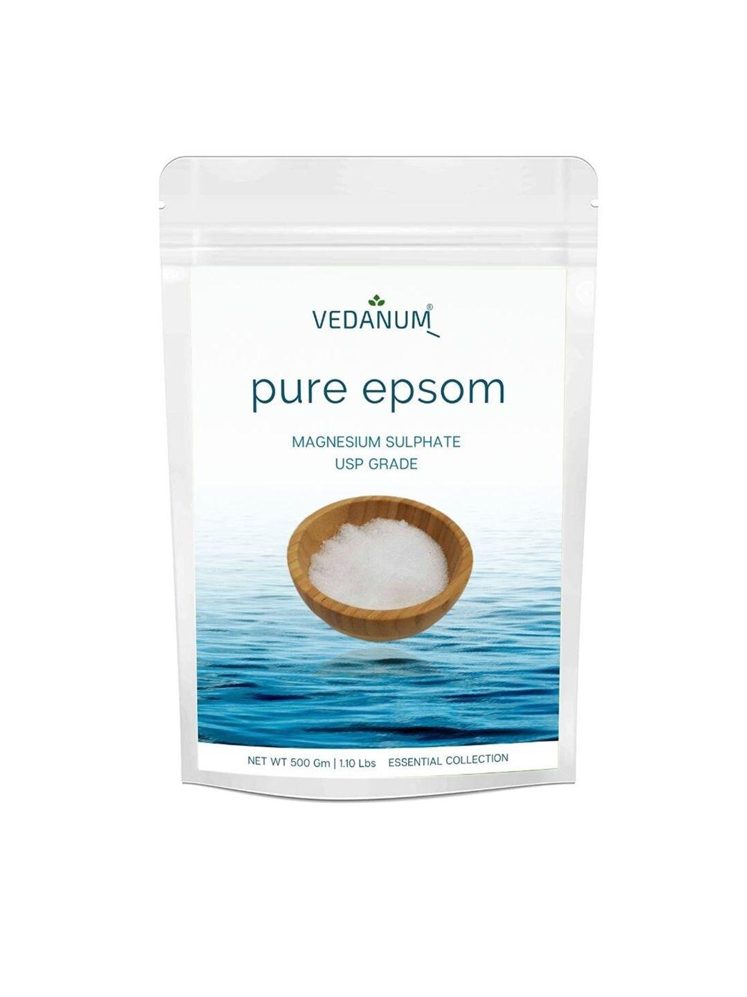 vedanum magnesium sulphate usp grade pure epsom bath salt - 500 gm