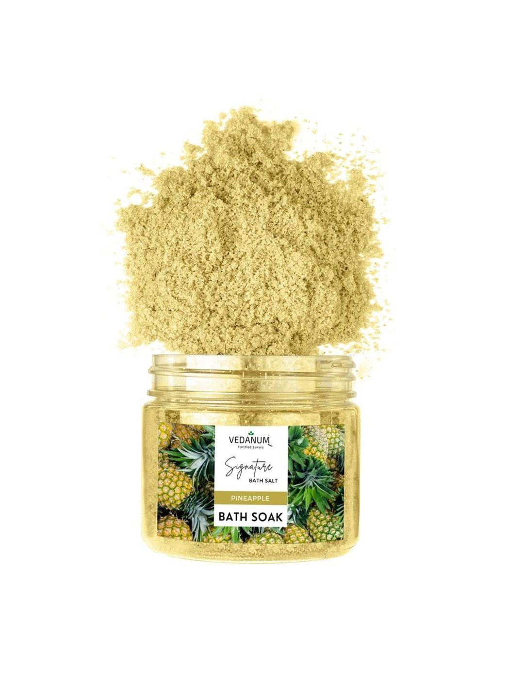 vedanum premium aromatic pineapple bath salt for skin nourishment 200 gm