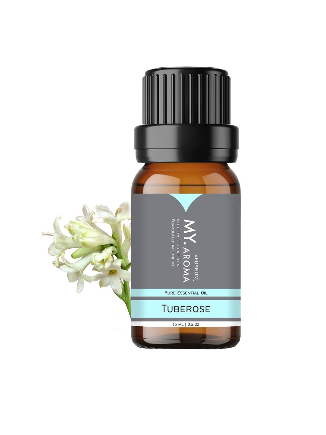 vedanum premium organic tuberose essential oil fragrance - 15ml