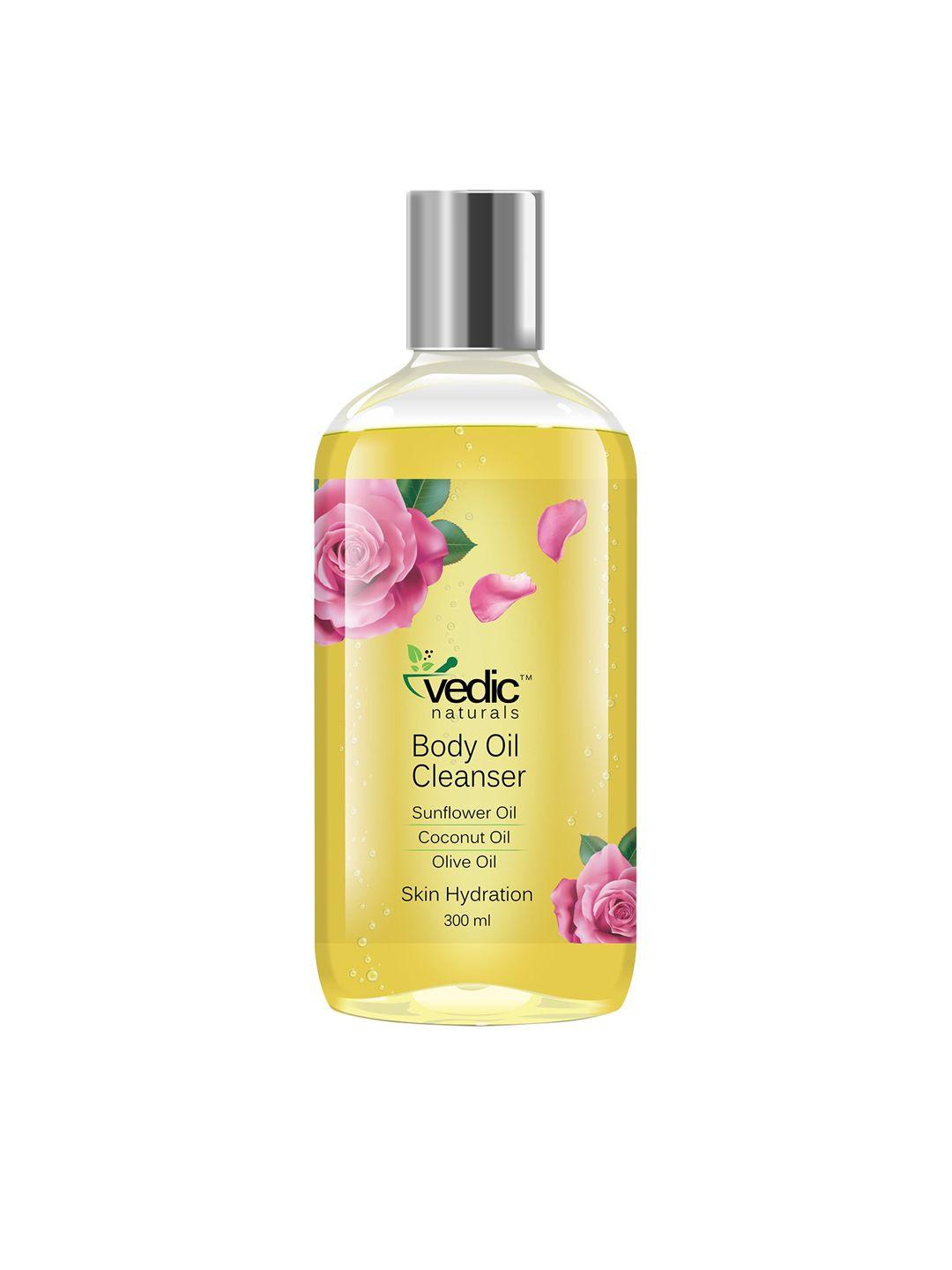 vedic naturals body oil cleanser for skin hydration - 300ml